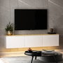 Hanah Home Soporte para TV Neon - White v2 Blanco y Roble